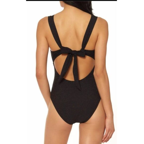 Jessica Simpson sparkling fabricShining Star O-Ring One-Piece women's Swimsuit - Picture 6 of 16